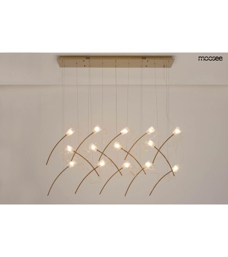 MOOSEE lampa wisząca TULIPPE 14 LINE  złota
