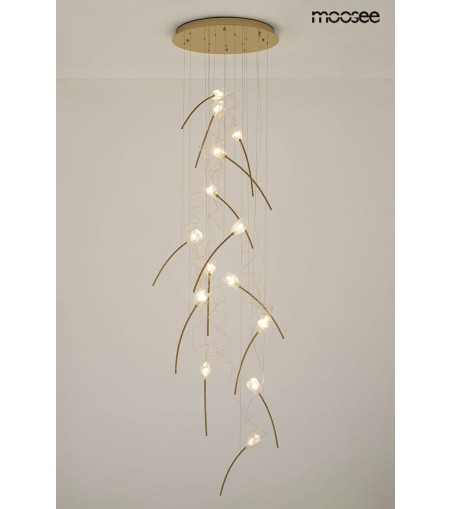 MOOSEE lampa wisząca TULIPPE 14 DISC złota