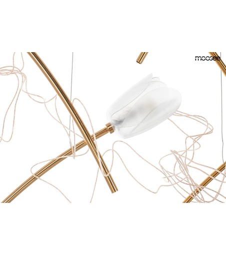 MOOSEE lampa wisząca TULIPPE 14 DISC złota