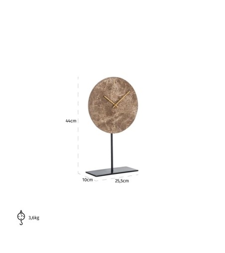 RICHMOND zegar stołowy BRETT brązowy