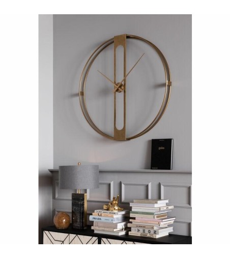 KARE zegar CLIP 107 złoty