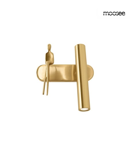 MOOSEE lampa ścienna BOY TUBE R złota