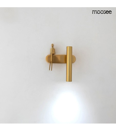 MOOSEE lampa ścienna BOY TUBE R złota