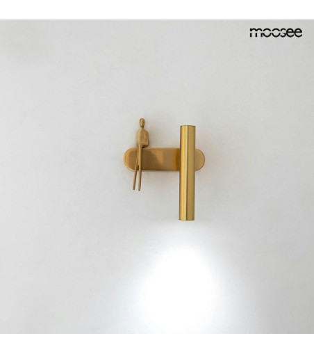 MOOSEE lampa ścienna BOY TUBE R złota