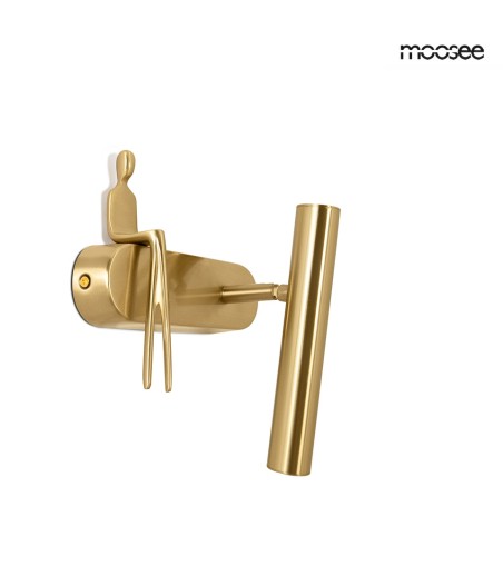 MOOSEE lampa ścienna BOY TUBE R złota