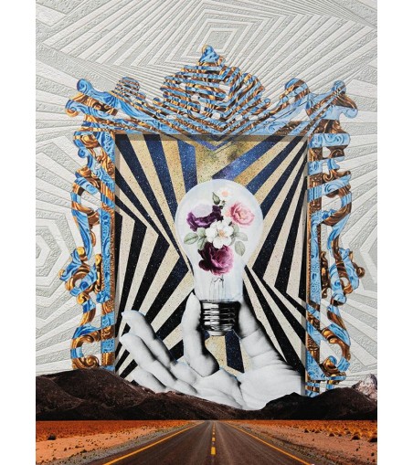 Obraz TURN LIFE ON 88x110 cm