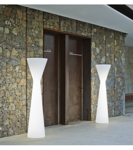 NEW GARDEN lampa podłogowa KONIKA 170  CABLE biała