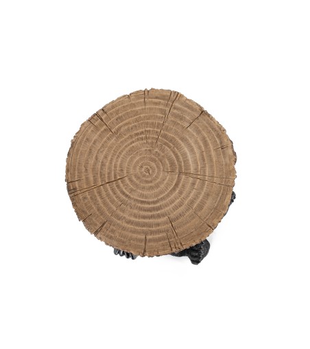 KARE stolik BEAR 53x33 cm drewniany / czarny