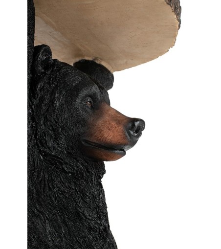 KARE stolik BEAR 53x33 cm drewniany / czarny