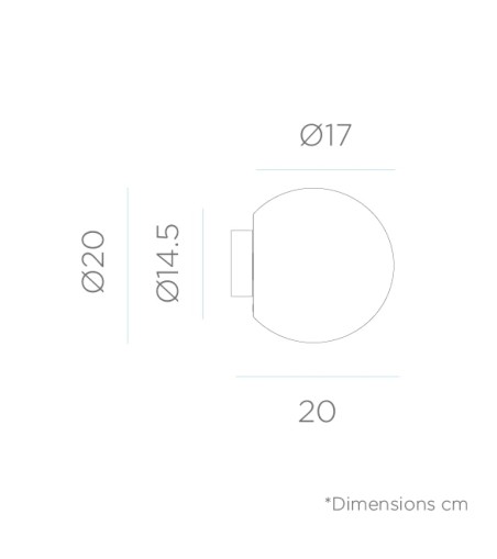 NEW GARDEN lampa ścenna BULY 20 WALL