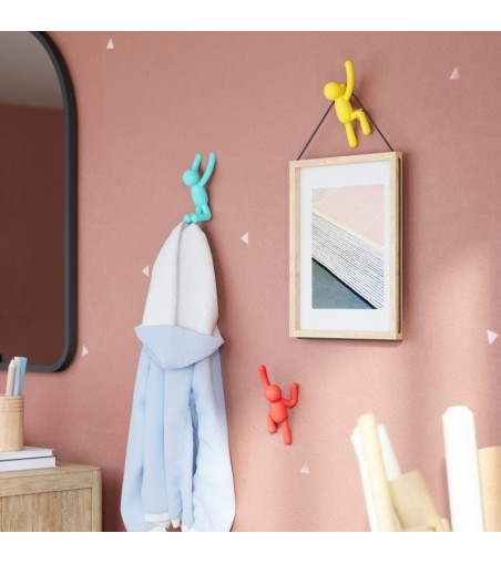 UMBRA wieszak ścienny BUDDY czerwono - żółto - niebieski