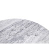 Stół TULIP MARBLE 90 CARRARA biały - blat okrągły marmurowy, metal
