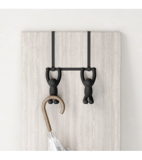 UMBRA podwójny wieszak BUDDY czarny