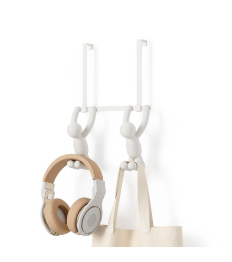 UMBRA podwójny wieszak BUDDY biały