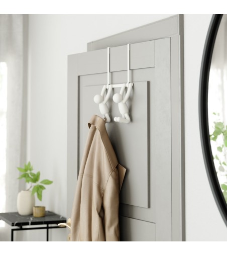 UMBRA podwójny wieszak BUDDY biały