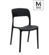 MODESTO krzesło ZING czarne - polipropylen
