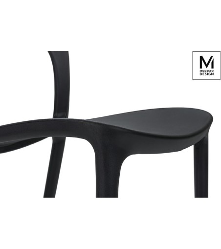MODESTO krzesło ZING czarne - polipropylen