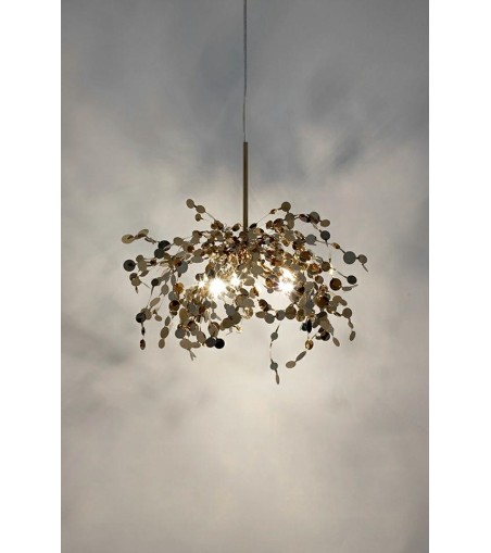 Lampa wisząca MONETE SINGLE chrom - metal