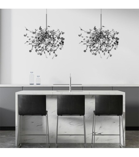 Lampa wisząca MONETE SINGLE chrom - metal