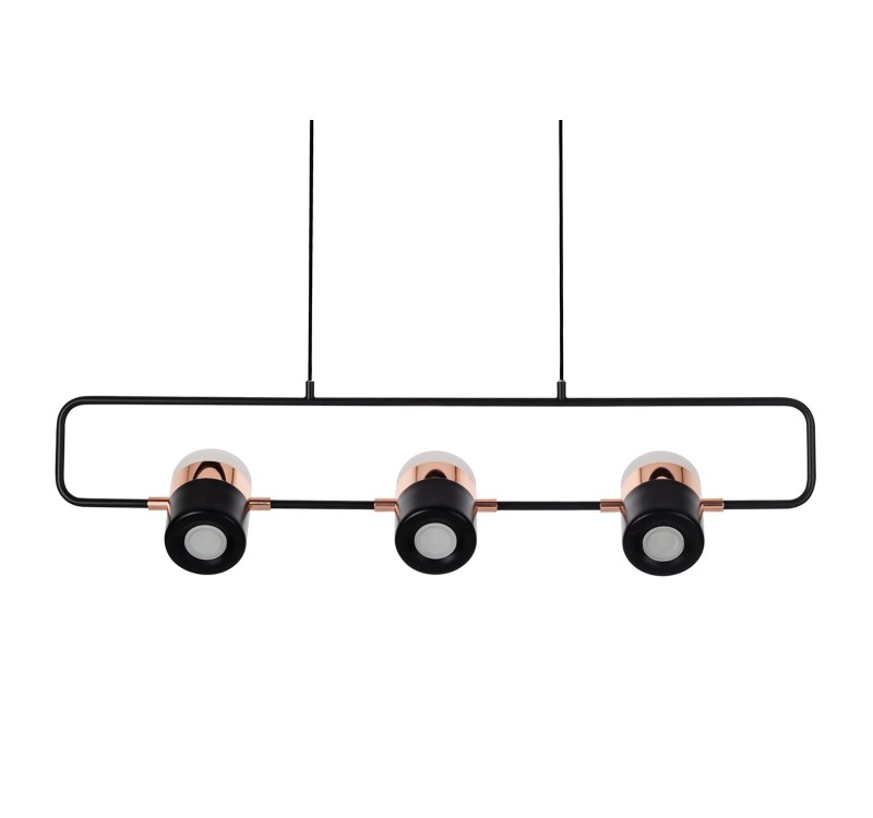 Lampa wisząca BLINK 3 czarna - LED, metal