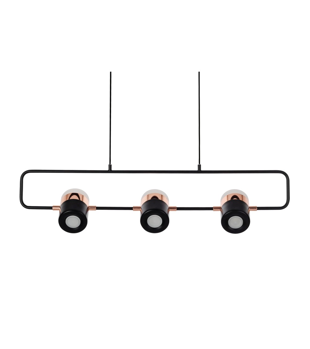 Lampa wisząca BLINK 3 czarna - LED, metal