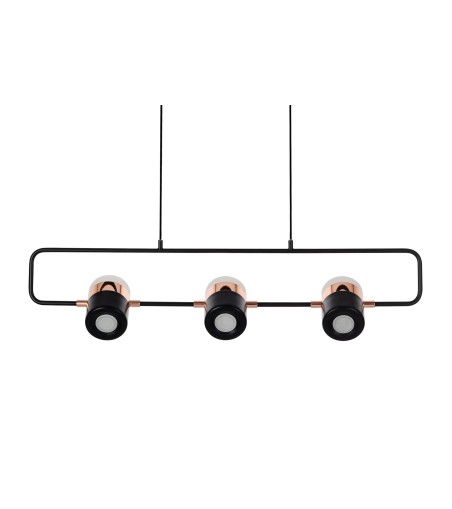 Lampa wisząca BLINK 3 czarna - LED, metal