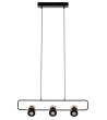 Lampa wisząca BLINK 3 czarna - LED, metal