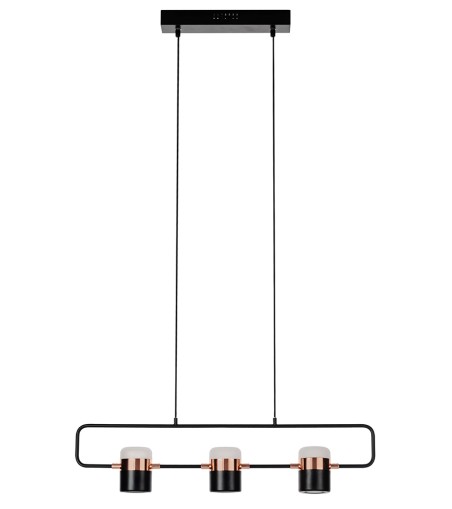 Lampa wisząca BLINK 3 czarna - LED, metal