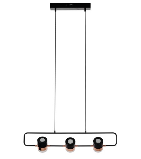 Lampa wisząca BLINK 3 czarna - LED, metal