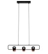 Lampa wisząca BLINK 3 czarna - LED, metal
