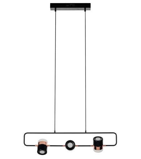 Lampa wisząca BLINK 3 czarna - LED, metal