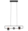 Lampa wisząca BLINK 3 czarna - LED, metal
