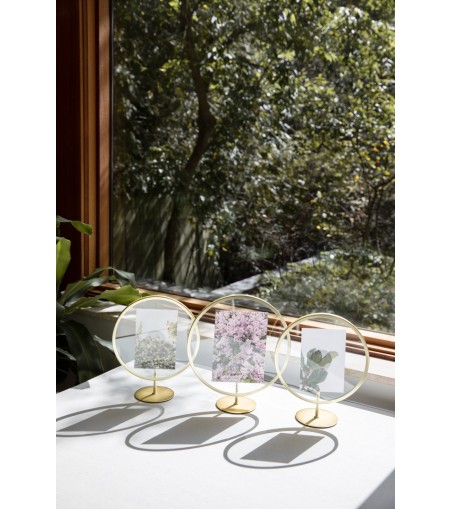 UMBRA ramka na zdjęcia INFINITY okrągła złota