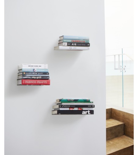 UMBRA kryjący zestaw trzech półek LARGE CONCEAL srebrne