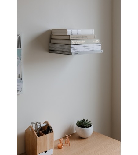 UMBRA kryjący zestaw trzech półek LARGE CONCEAL srebrne