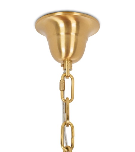 Lampa wisząca TIFFANY 135 różowa mosiądz / naturalne pióra