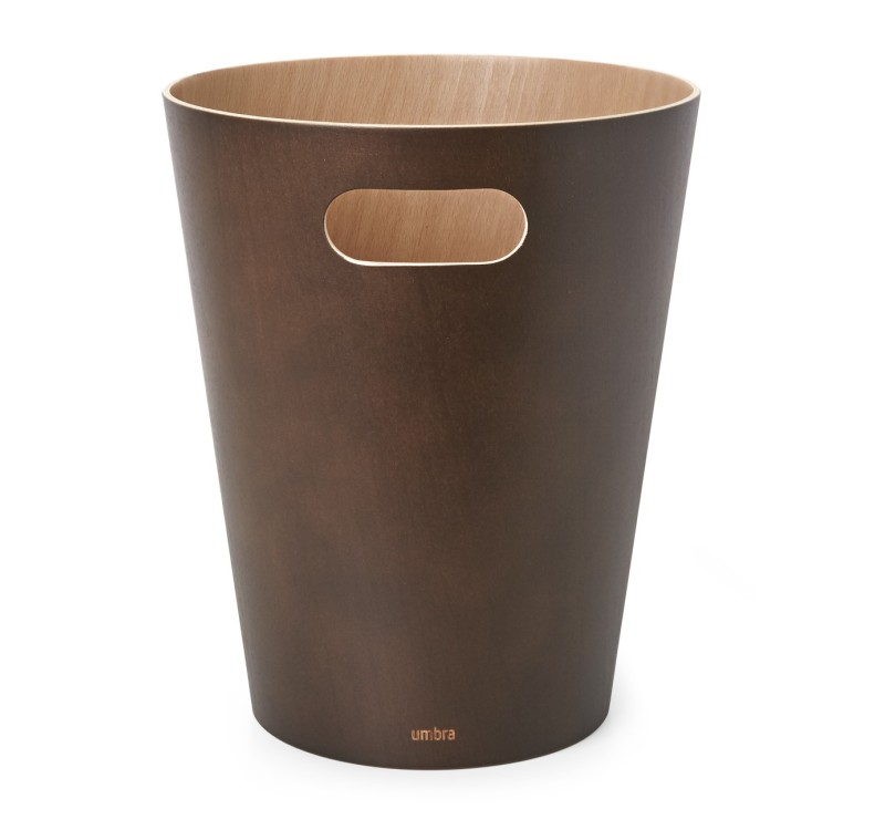 UMBRA kosz na śmieci WOODROW - espresso