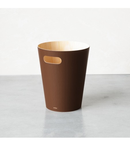 UMBRA kosz na śmieci WOODROW - espresso
