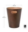 UMBRA kosz na śmieci WOODROW - espresso
