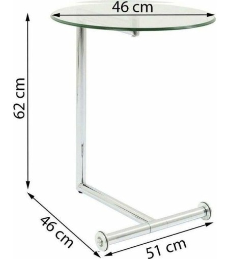 KARE stolik EASY LIVING 46 transparentny