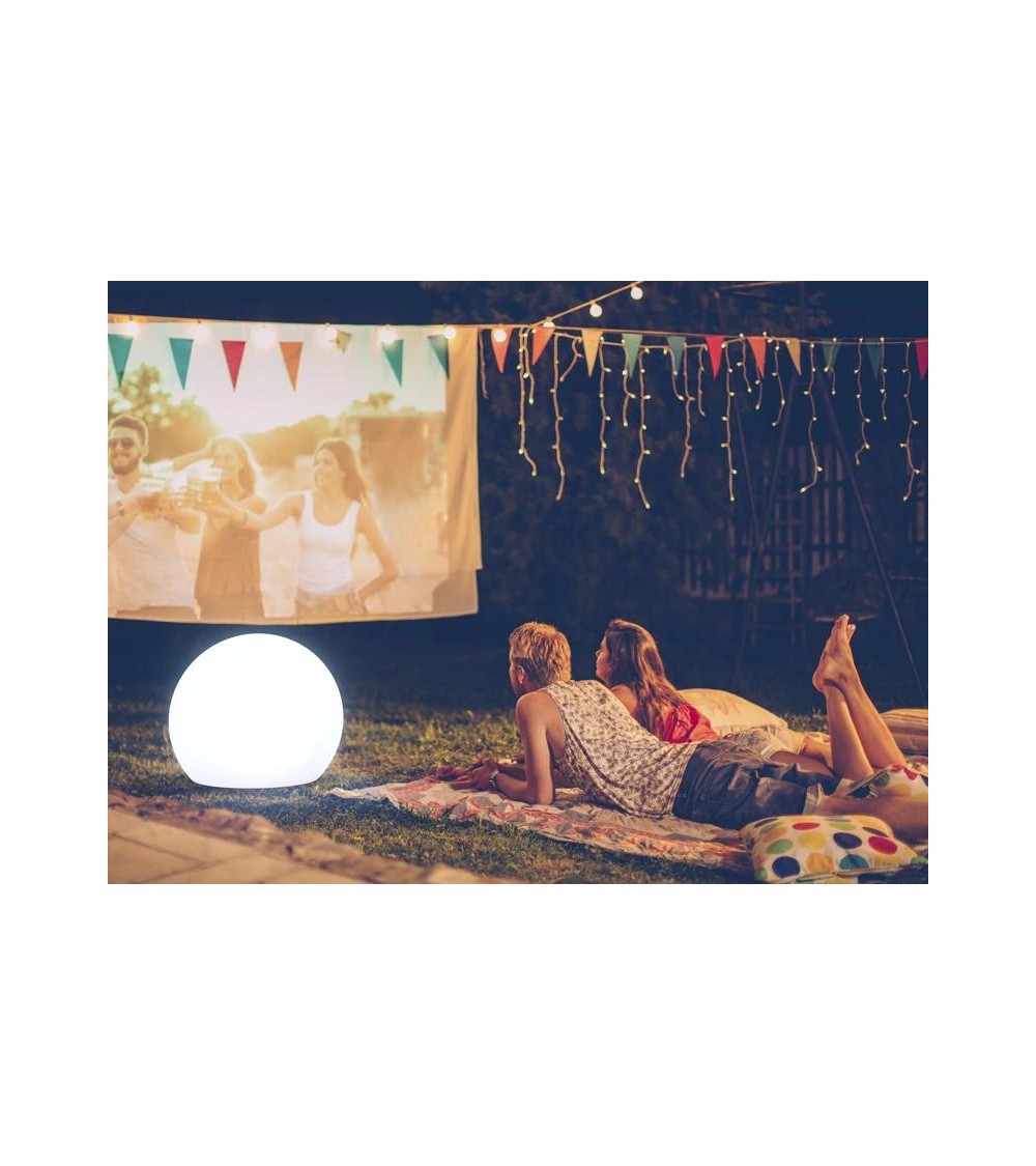 NEW GARDEN lampa ogrodowa BULY 30 CABLE biała