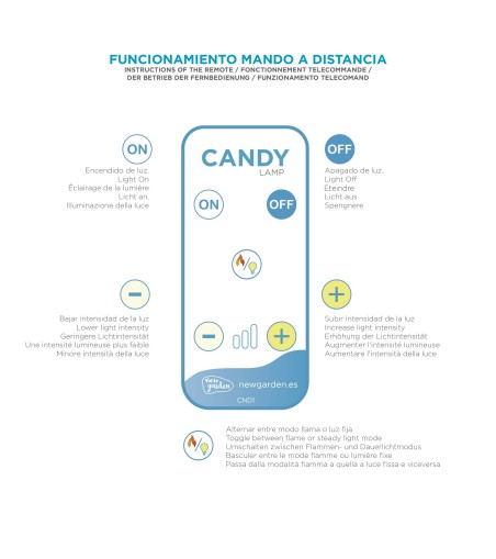NEW GARDEN lampa dekoracyjna SIROCO 50 BATTERY IN&OUT