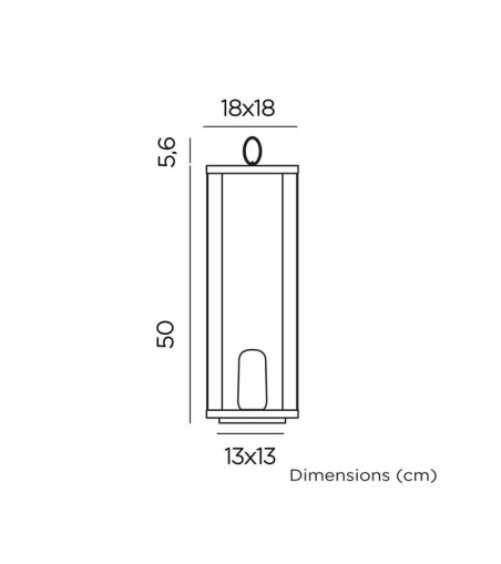NEW GARDEN lampa dekoracyjna SIROCO 50 BATTERY IN&OUT