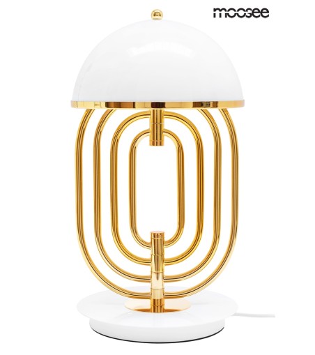 MOOSEE lampa stołowa BOTTEGA złota / biała