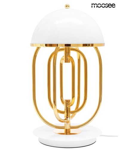 MOOSEE lampa stołowa BOTTEGA złota / biała