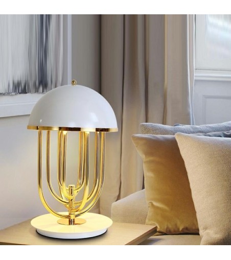 MOOSEE lampa stołowa BOTTEGA złota / biała