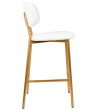 Krzesło barowe FABIOLA BOUCLE białe