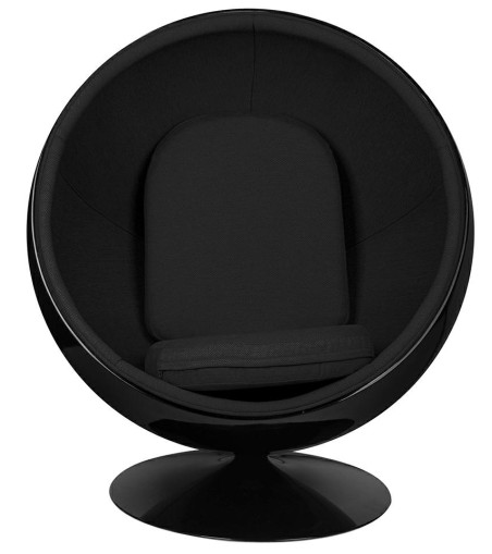 Fotel BALL BLACK czarny