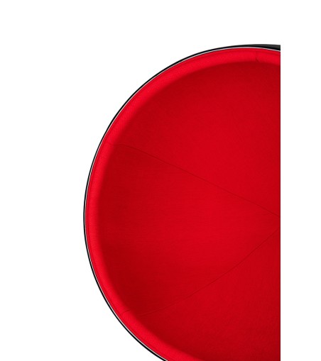 Fotel BALL BLACK czerwony
