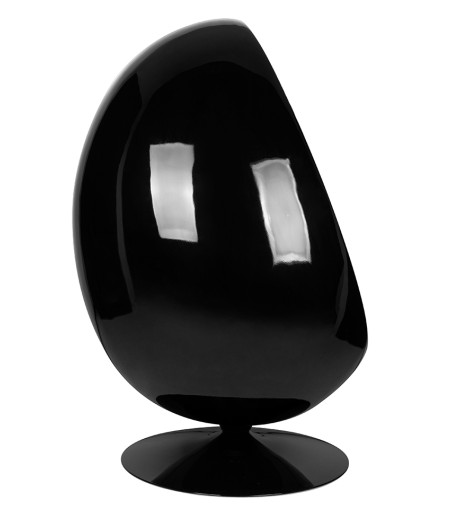 Fotel OVALIA BLACK czerwony